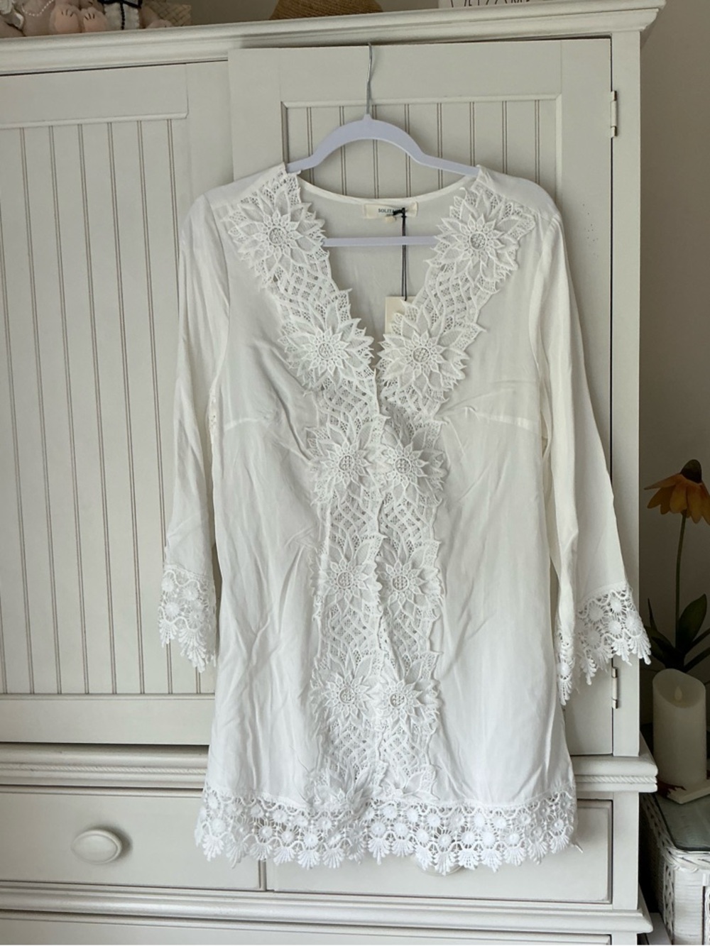 NWT Solitaire Swim White Pool Beach Cover Up 🏊 🏖️ 🩱